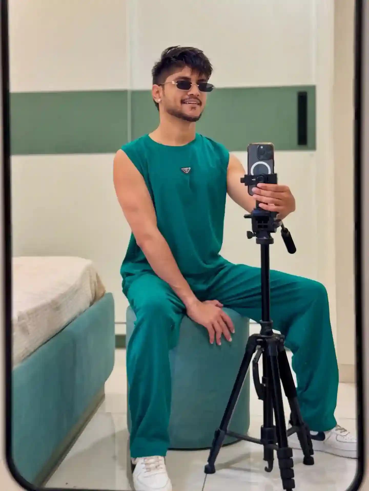 Amazon Green Sleeveless Coord Set