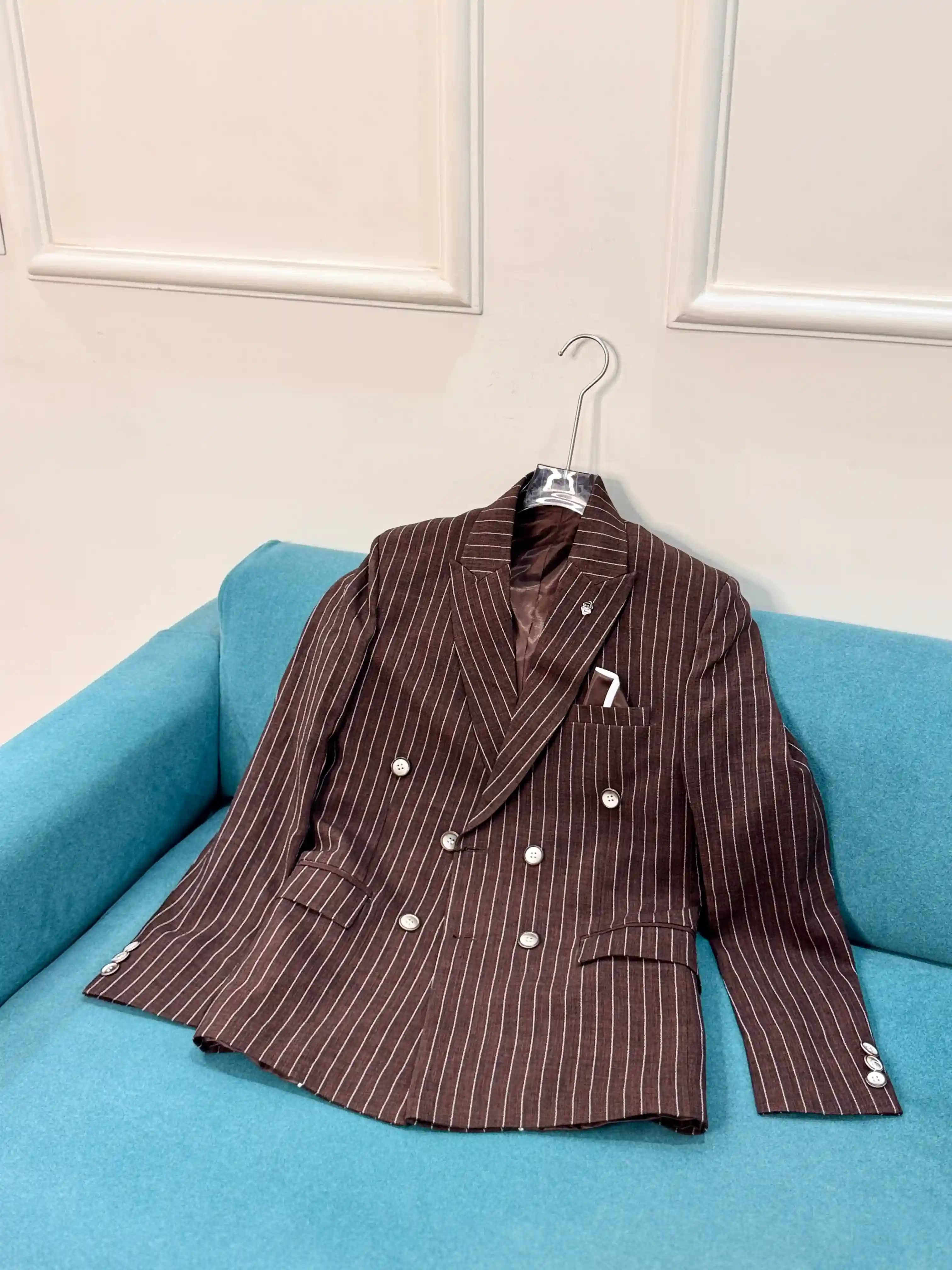 Brew Brown GC Double-breasted Blazer