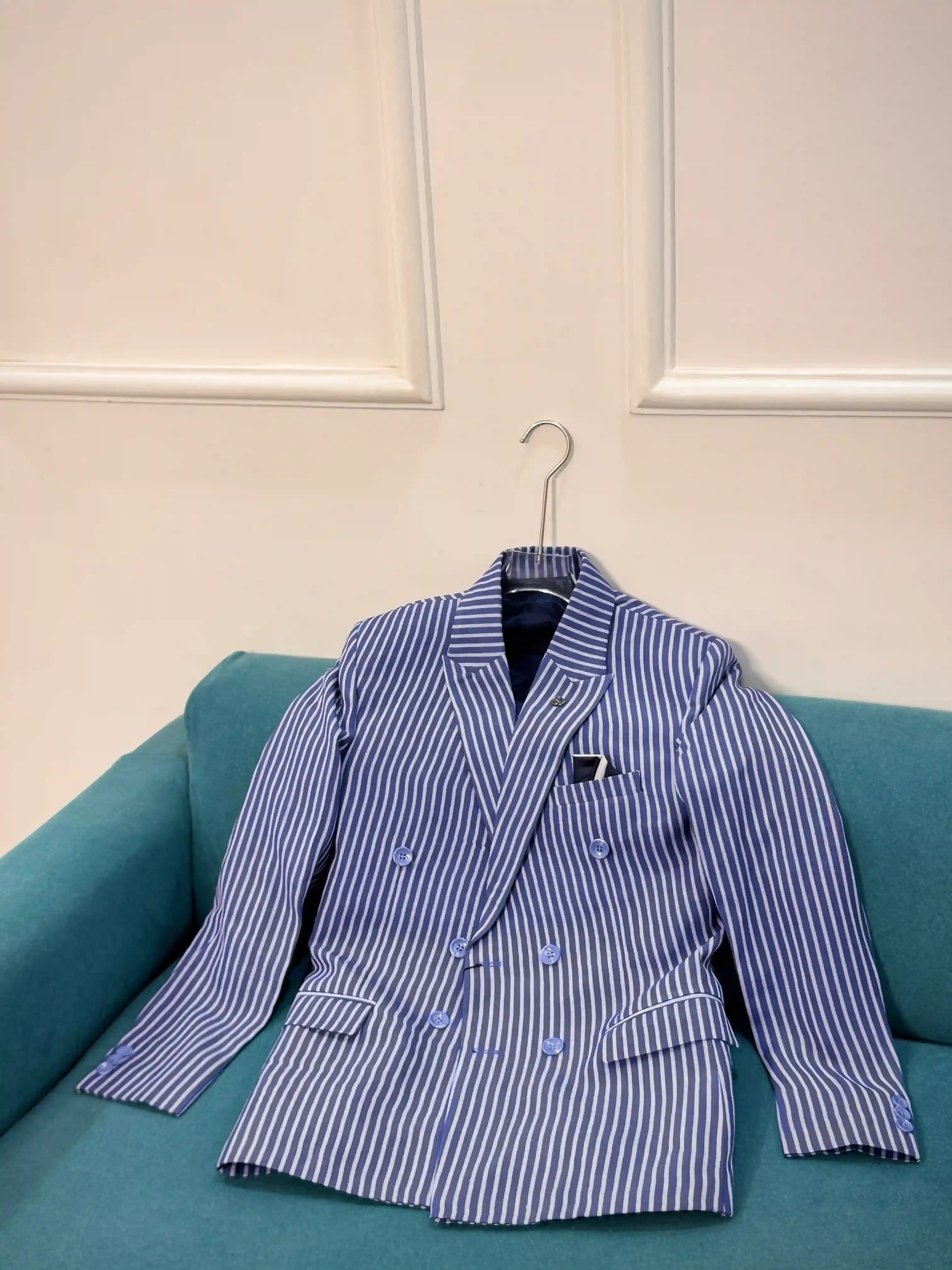 Oxford Blue GC Double-breasted Blazer