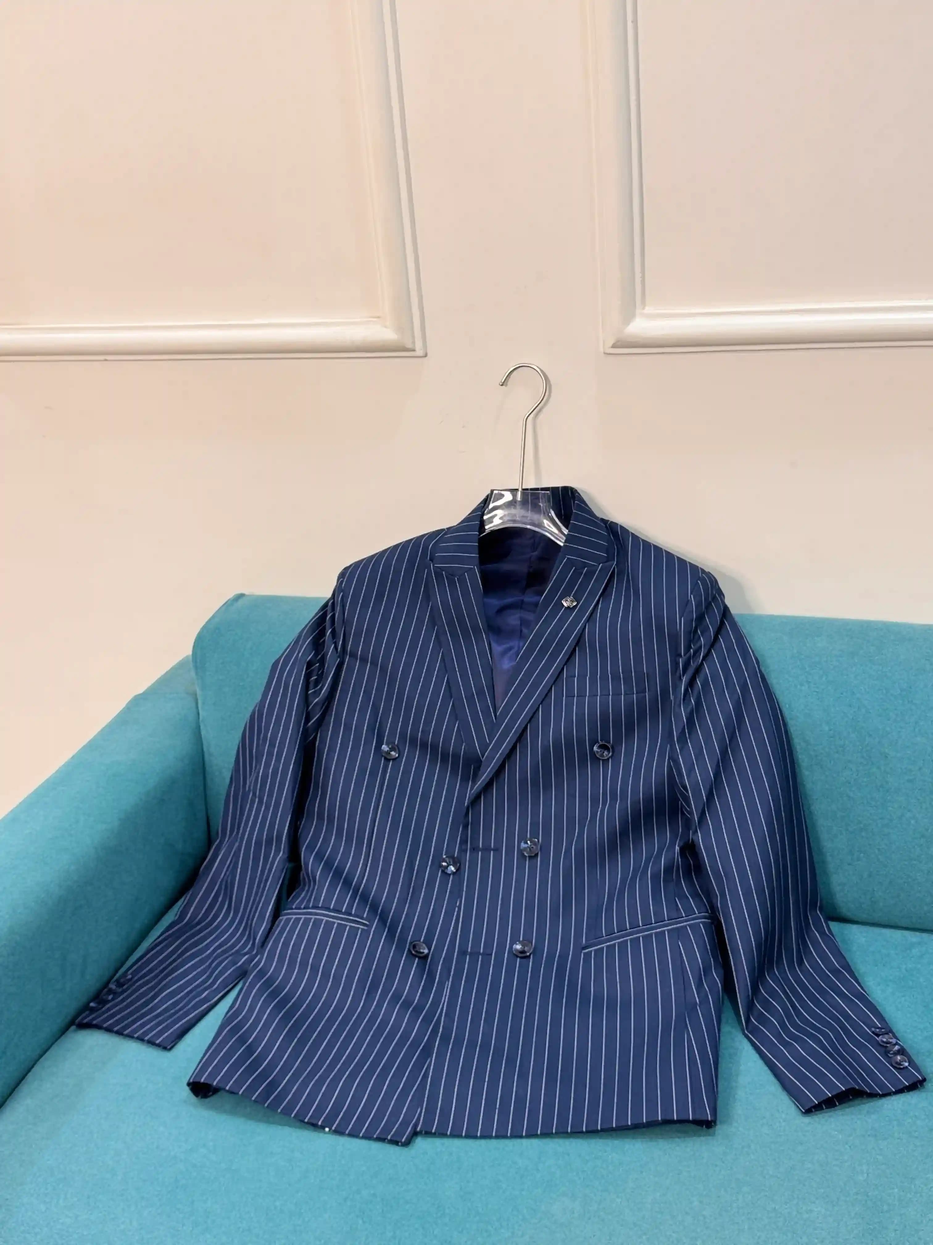 Royale Blue GC Double-breasted Blazer