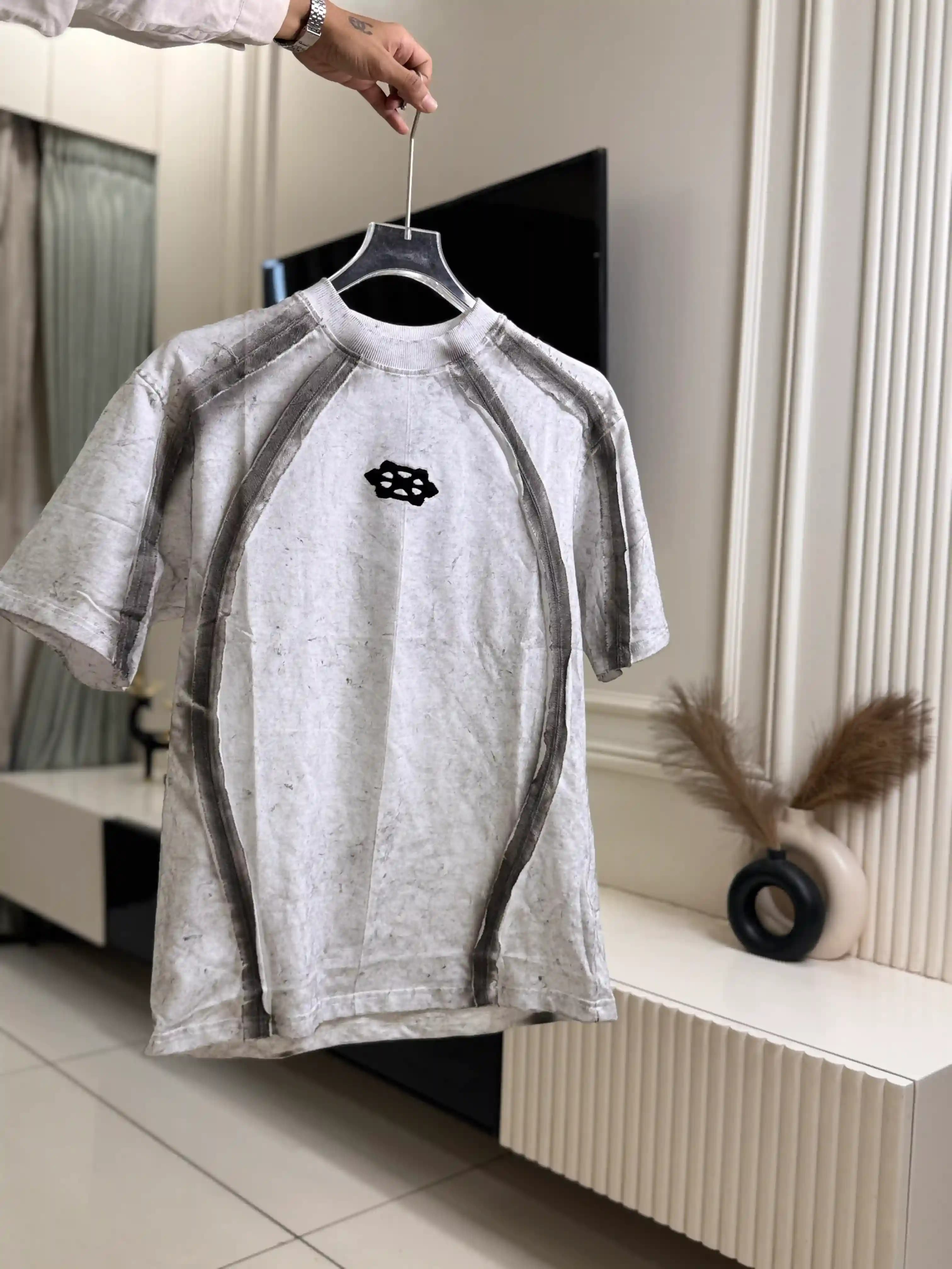 White Acid Washed Oversize Tee