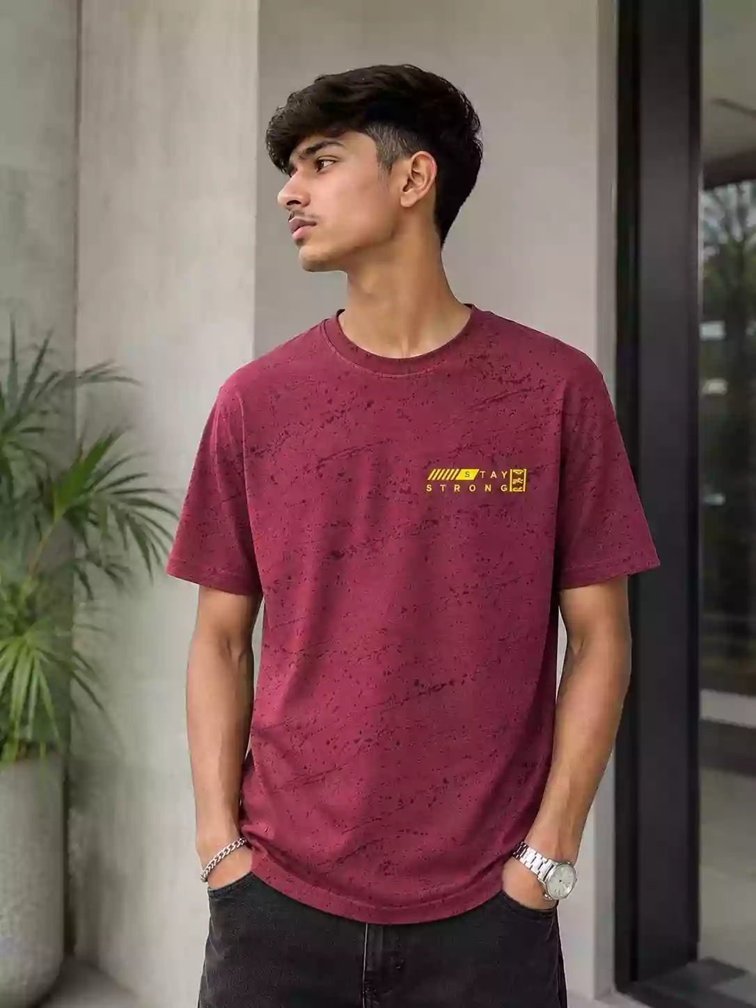 Maroon Daily Essential Gym Fit