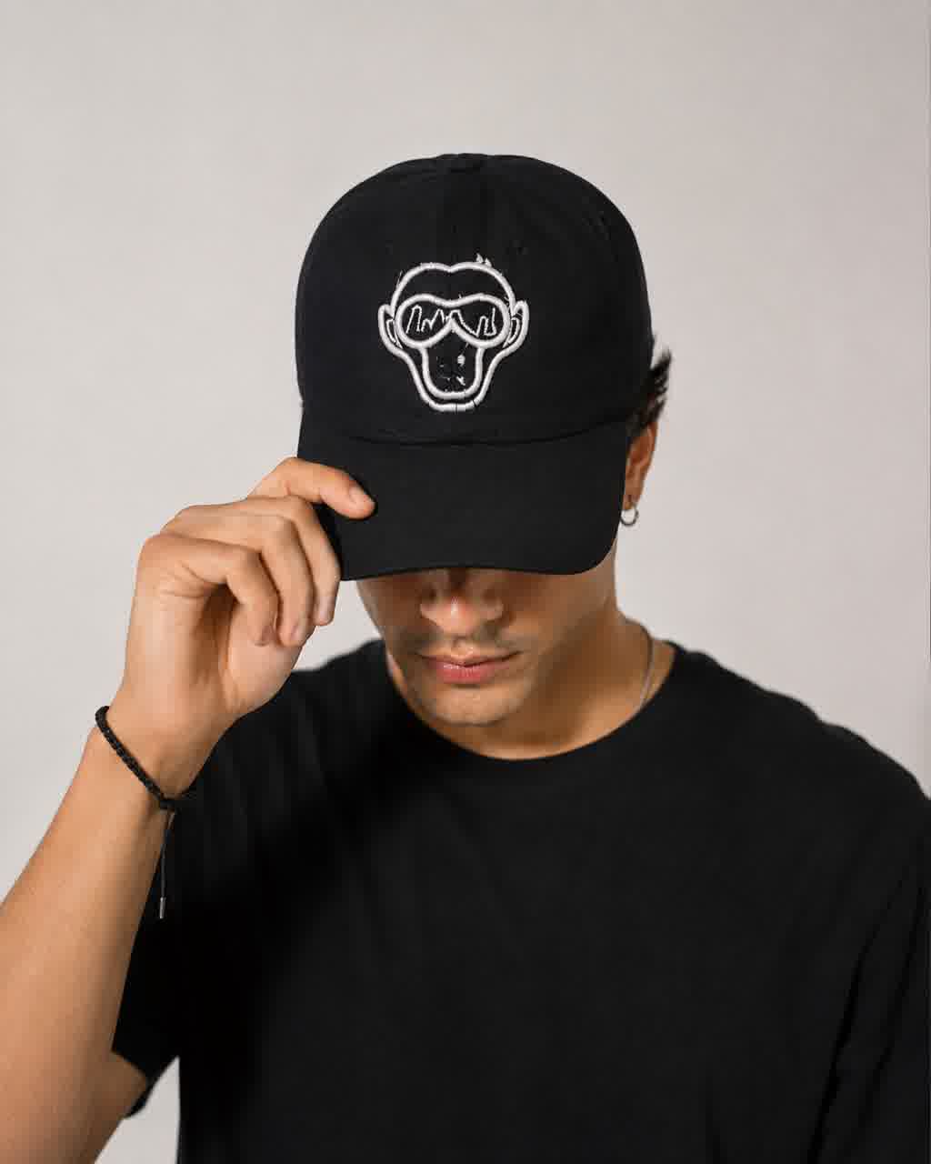 Black- Monkey Cool Cap