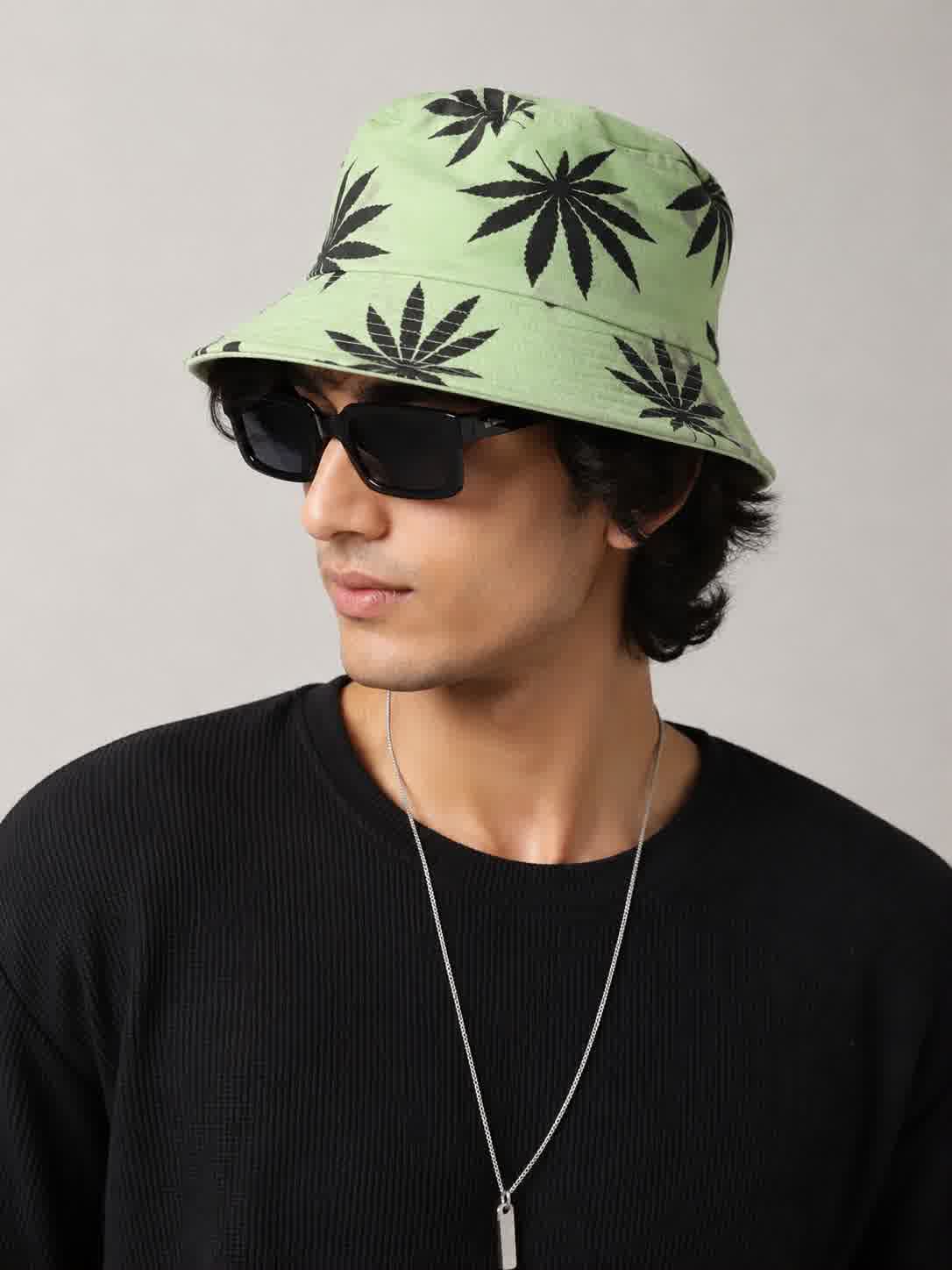 Green  Bucket Hat