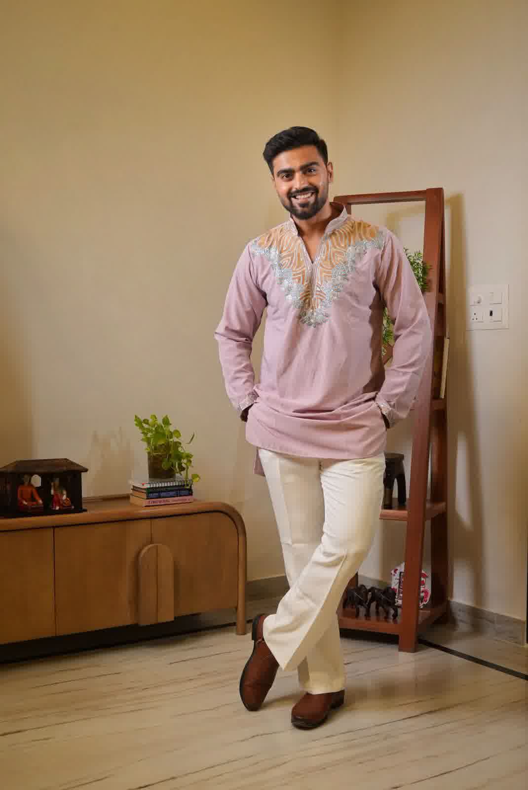 Rose Gold Celebrity Choice Short Kurta