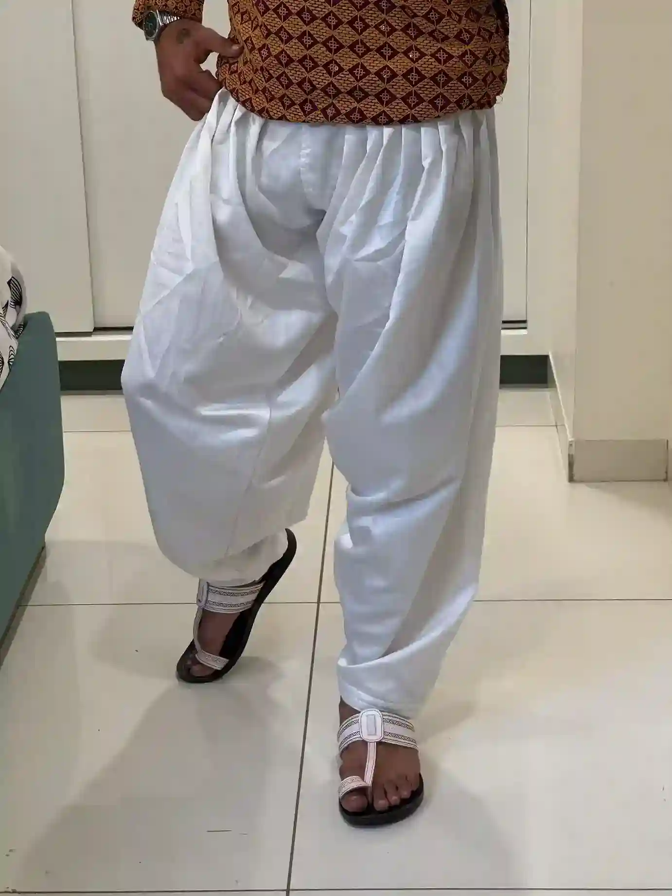 Off White Patiala Mens Salwaar