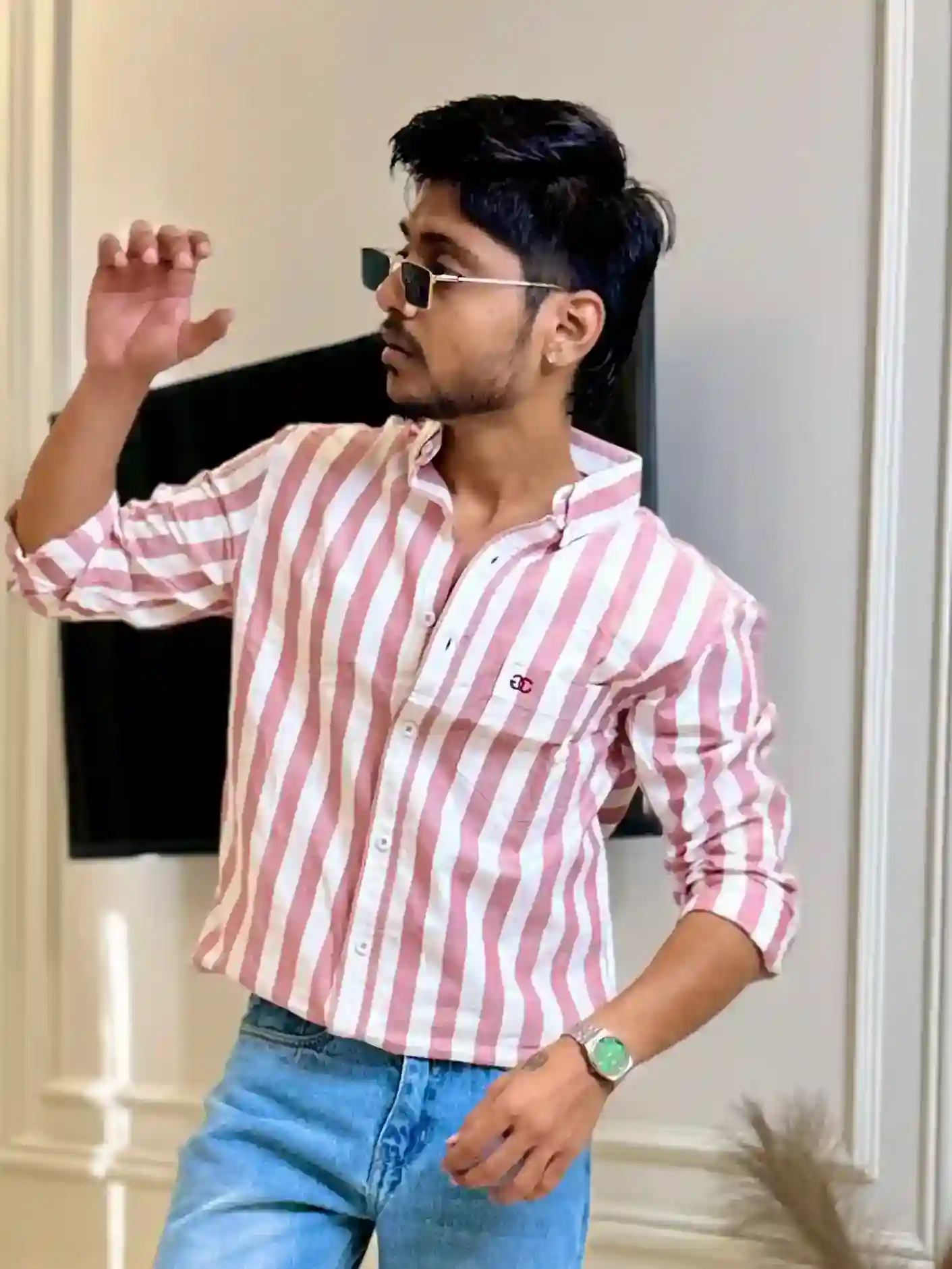 Bold Pink Pinterest Stripe Shirt