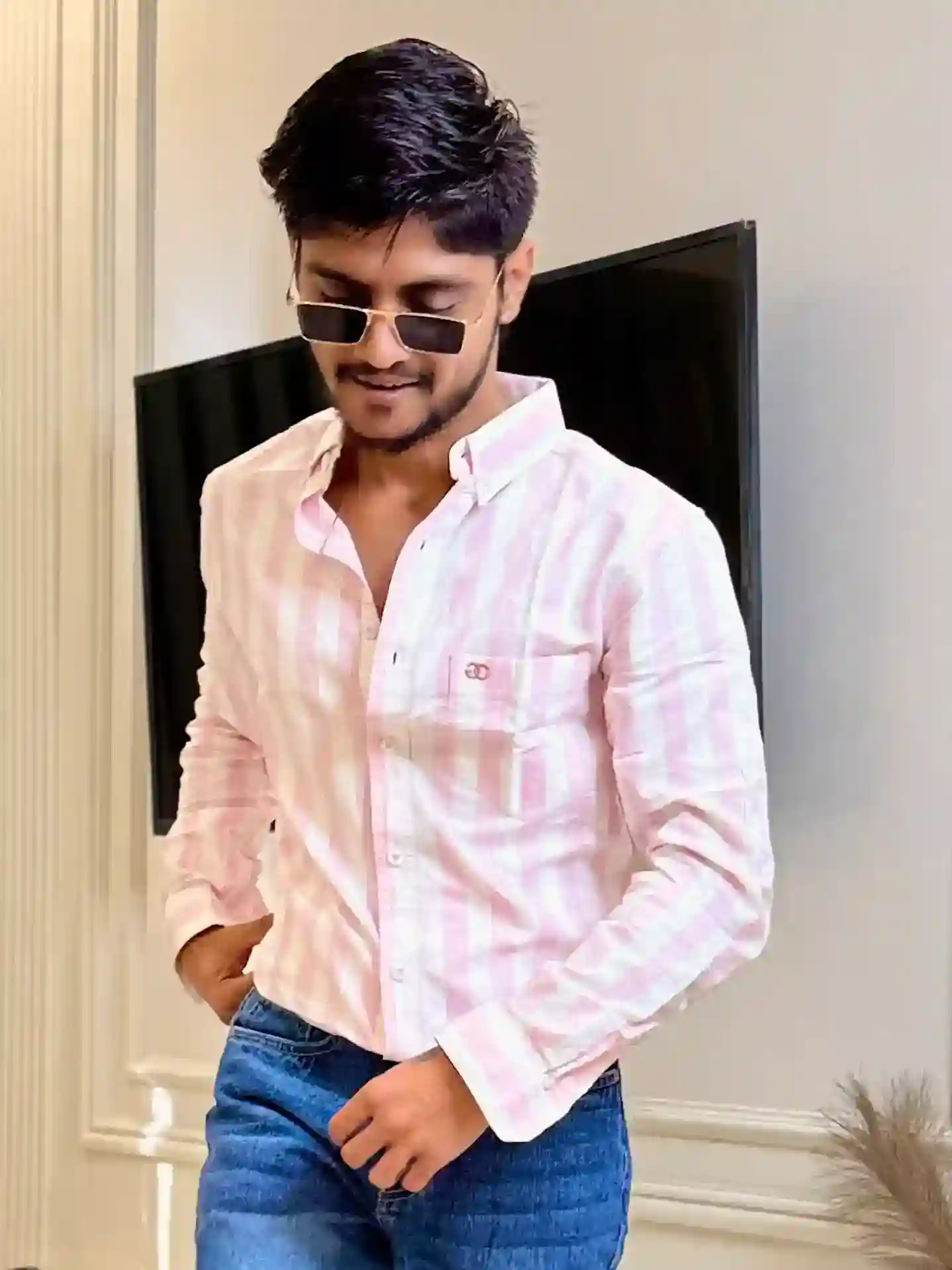 Mild Pink Pinterest Stripe Shirt