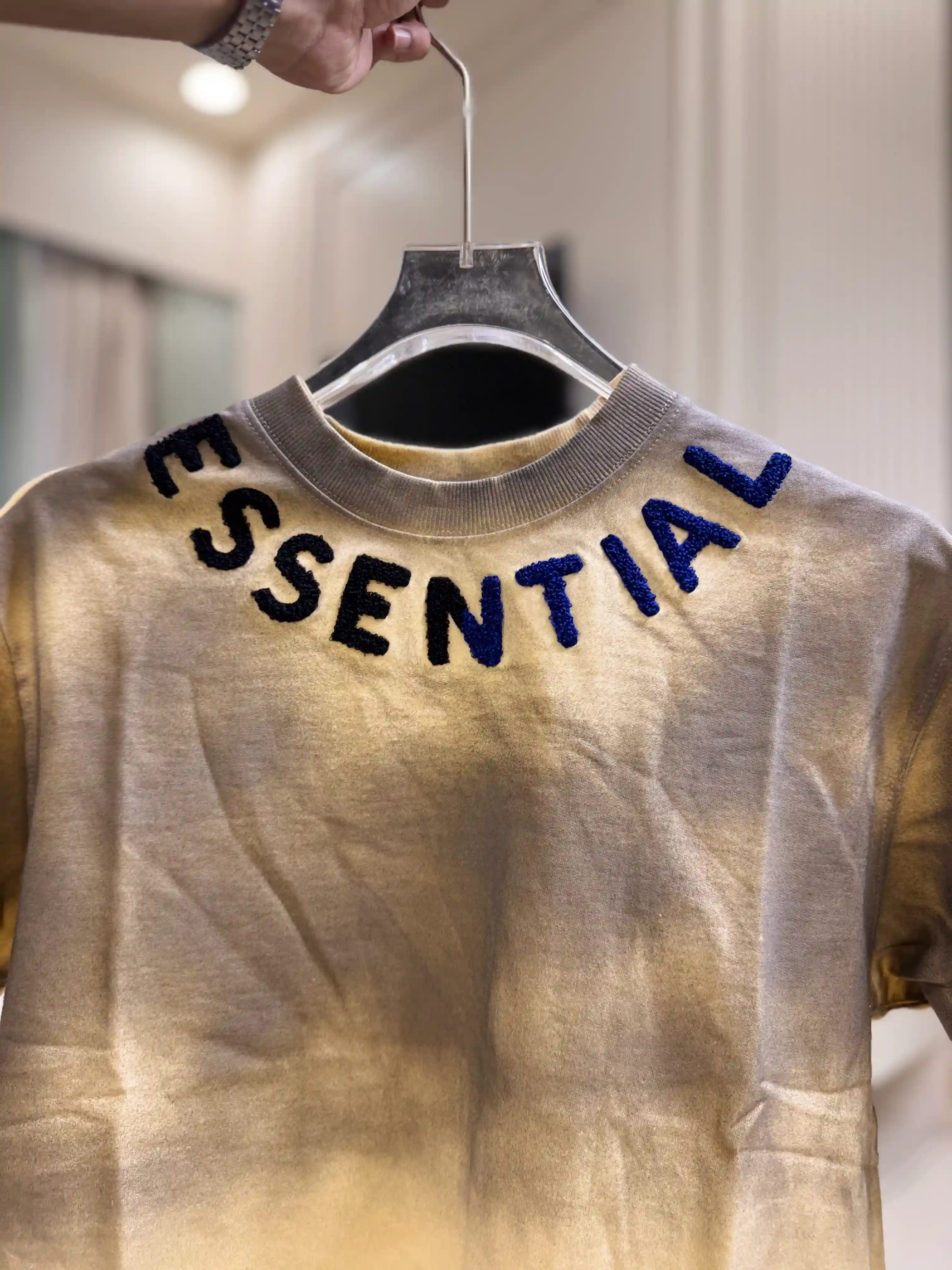 Smoky Yellow ESSENTIAL Boxy Fit T-shirt