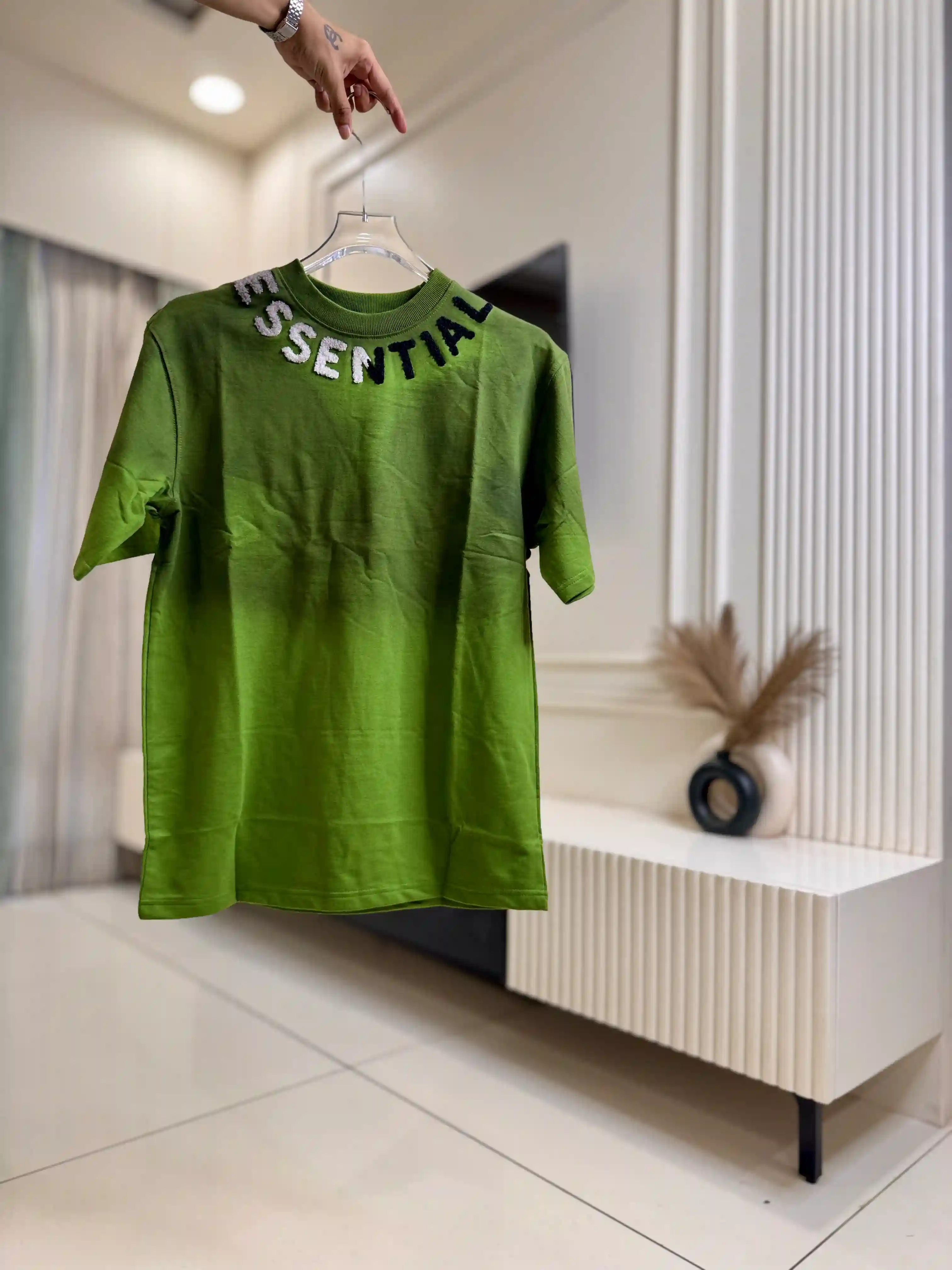Forest Green ESSENTIAL Boxy Fit T-shirt