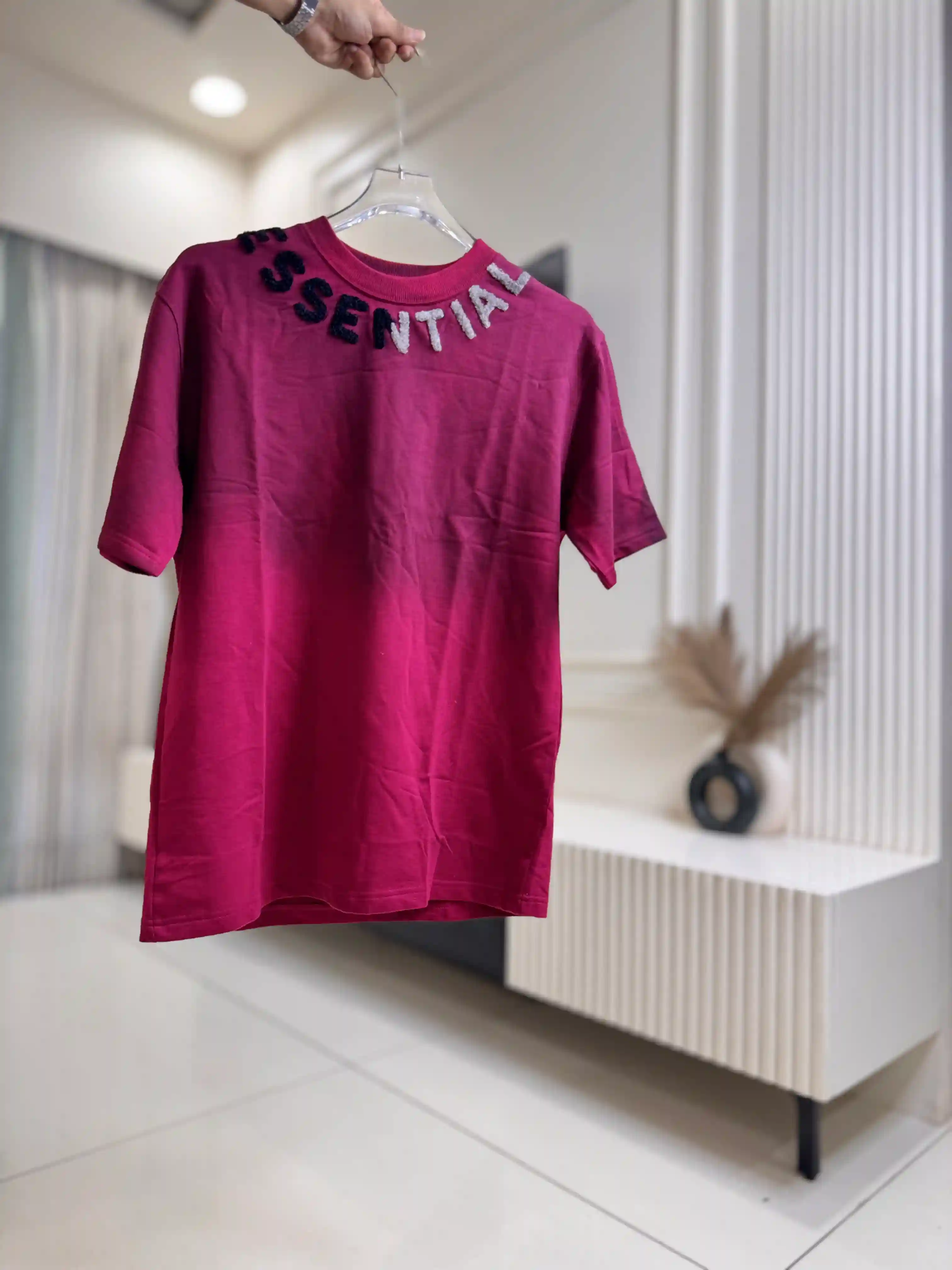 Pink ESSENTIAL Boxy Fit T-shirt