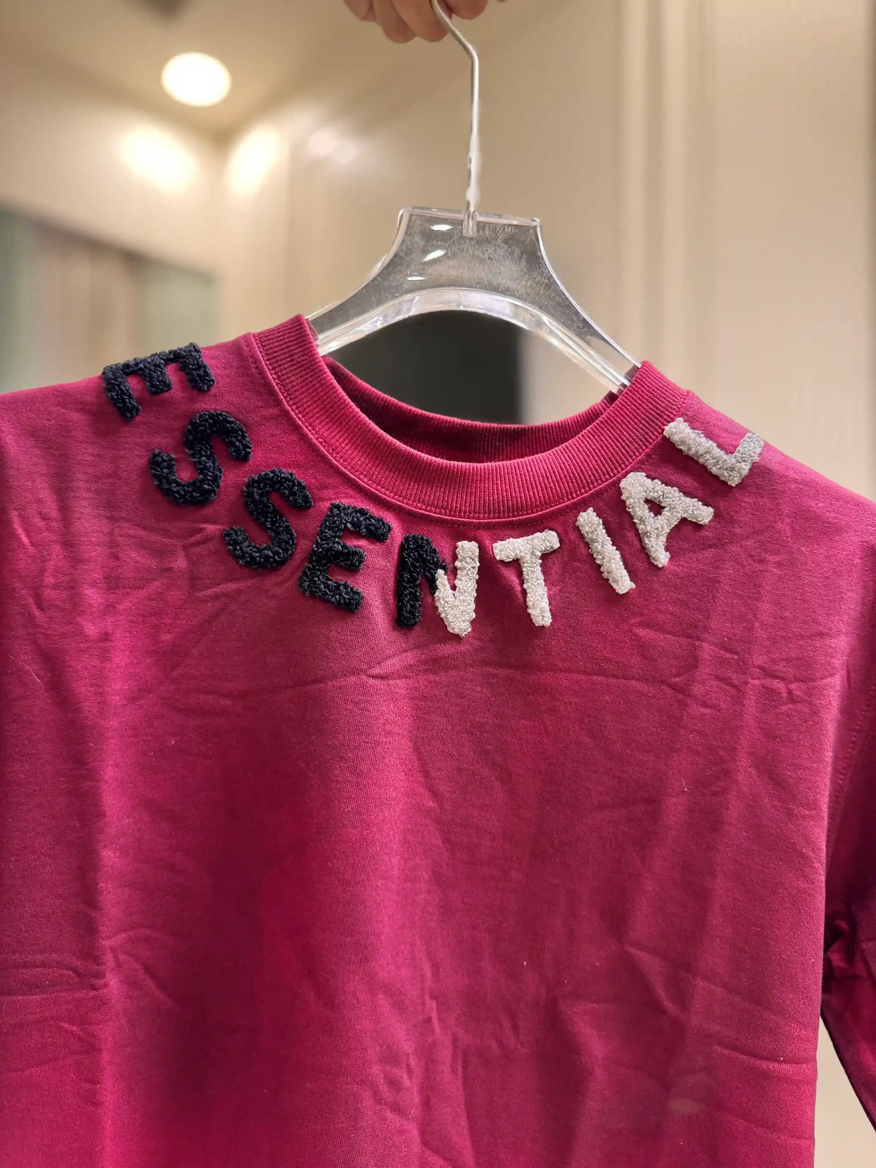 Pink ESSENTIAL Boxy Fit T-shirt